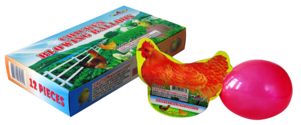 Chicken Blowing Balloon Chicken Blowing Balloon