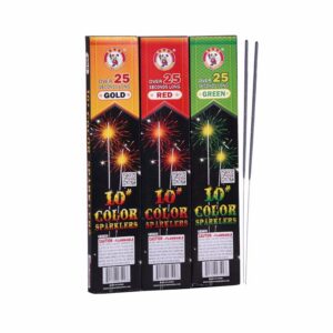 10" Color Sparklers (Wire)