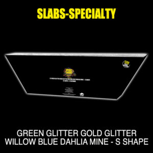 Green Glitter Gold Glitter Willow Blue Dahlia (each)