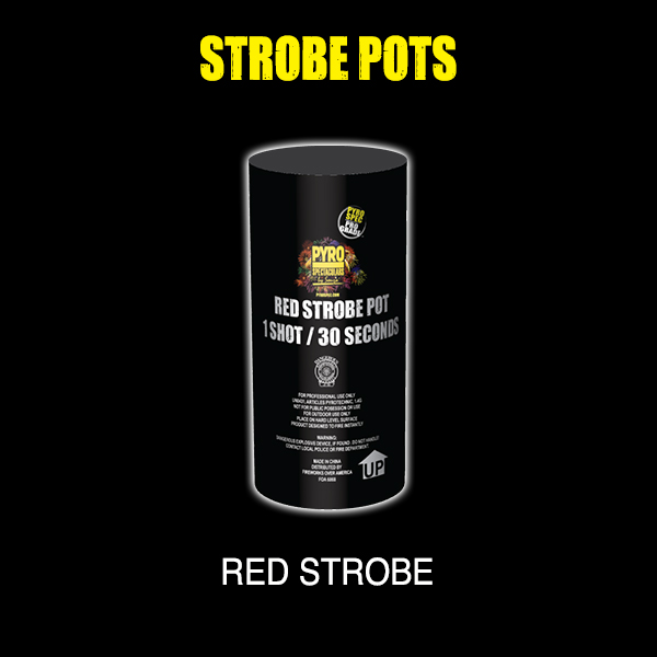 Red Strobe Pot 6868 Red Strobe (each)