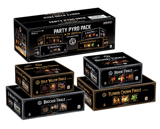 256 Shot Party Pyro Pack Asst
