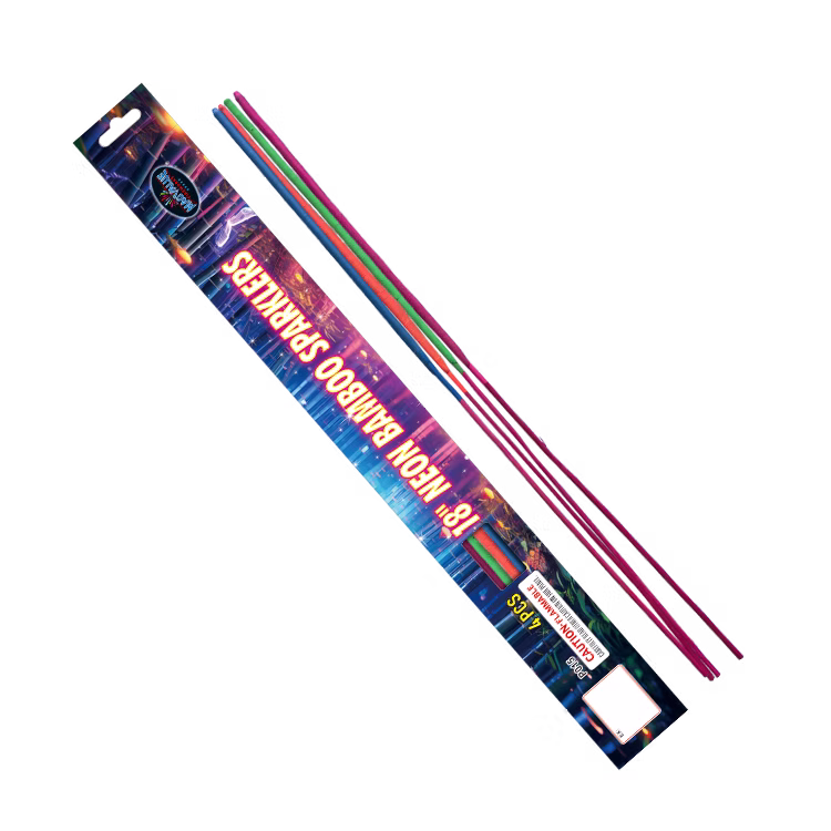 18″ Neon Bamboo Sparklers